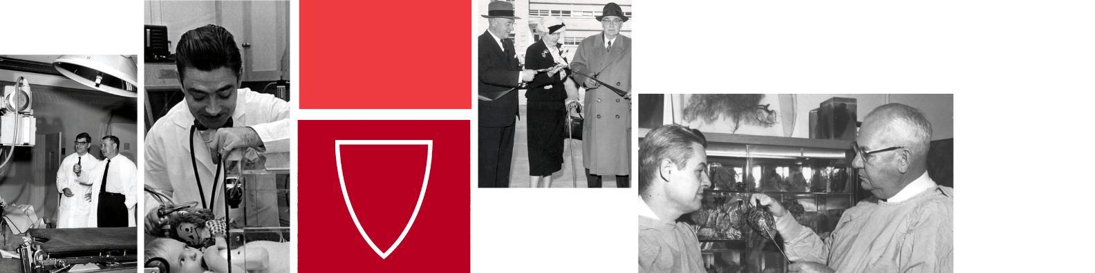 collage of historical UH photos