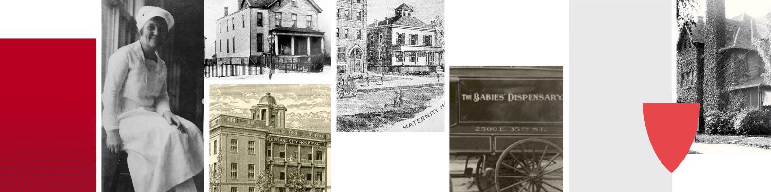 collage of historical UH photos