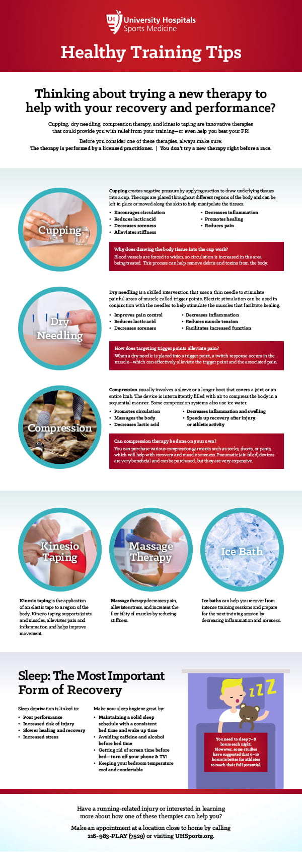 Healthy Training Tips graphic