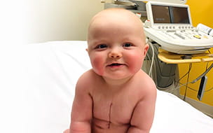 Smiling Clayden recovers from his heart procedure