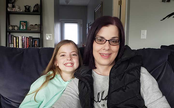 Maura Stine and her daughter