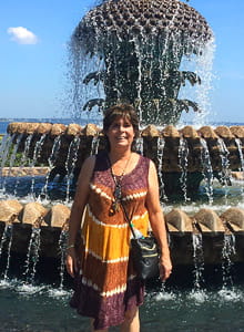 Charlene Hall on holiday