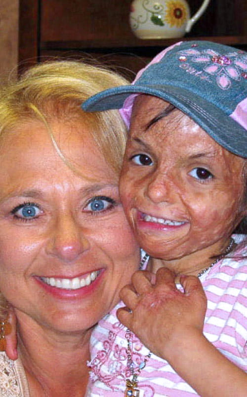 Barbara Marlowe and young Teeba