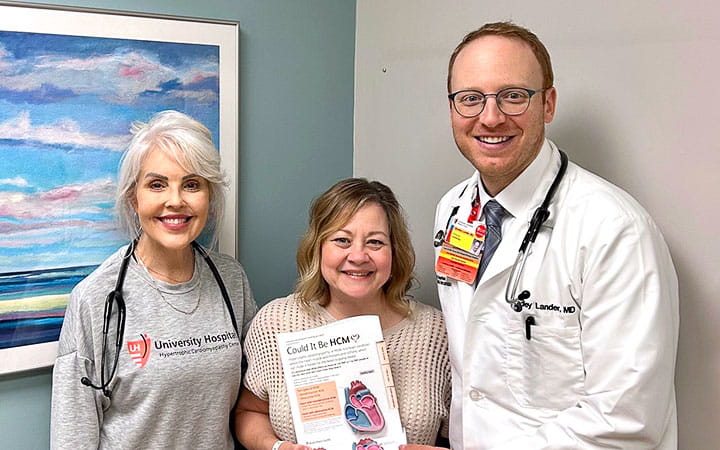 Diane Donato, RN; Joy Noble; Dr. Bradley Lander