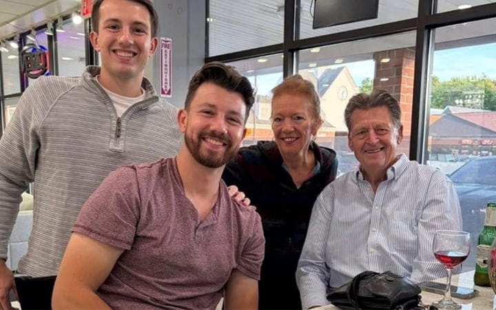 Jack O’Donnell and his family at UH Cleveland Medical Center
