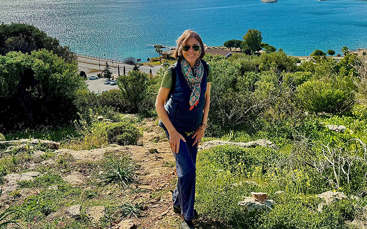 Alice Goumas enjoying the outdoors