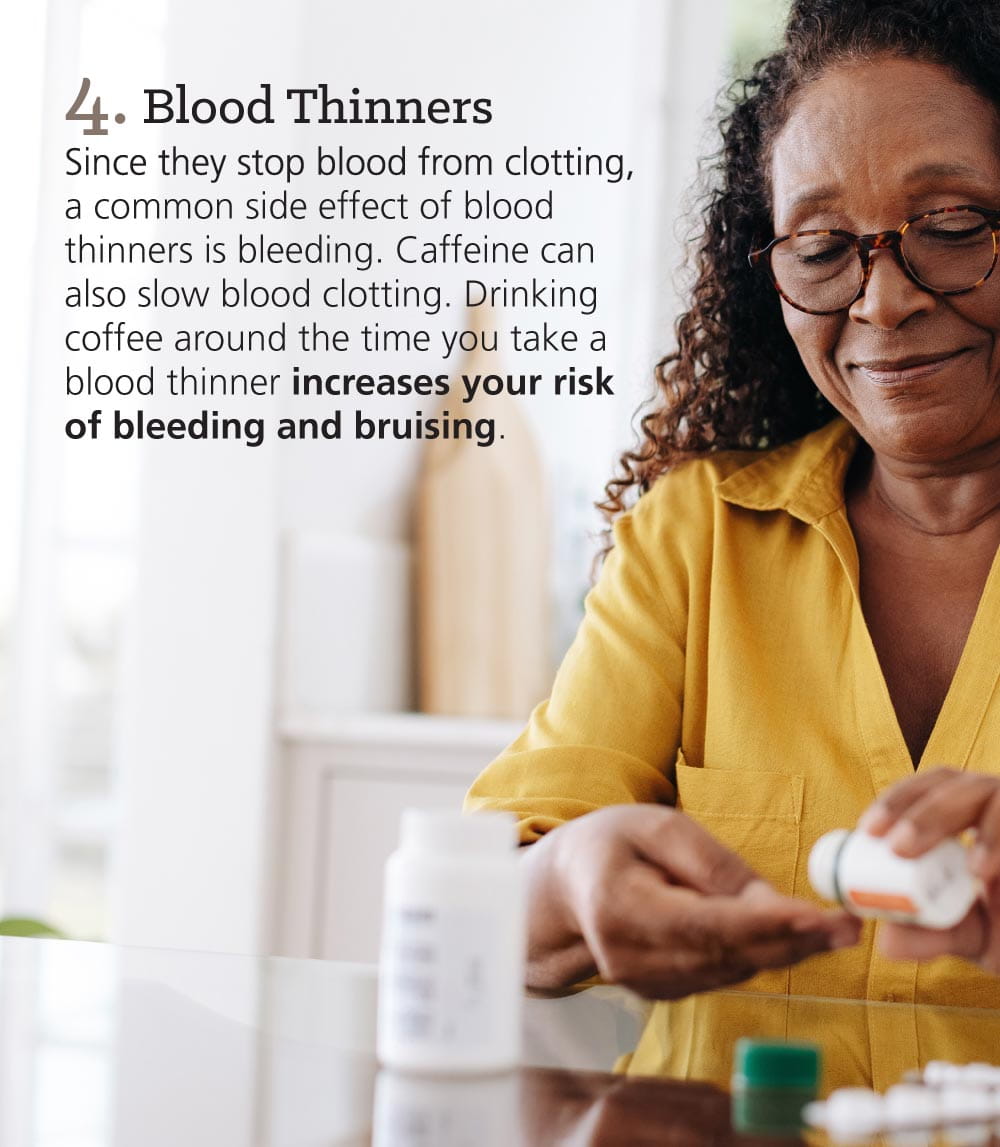 Infographic: 9 Medications That Don’t Mix Well With Coffee: Blood Thinners