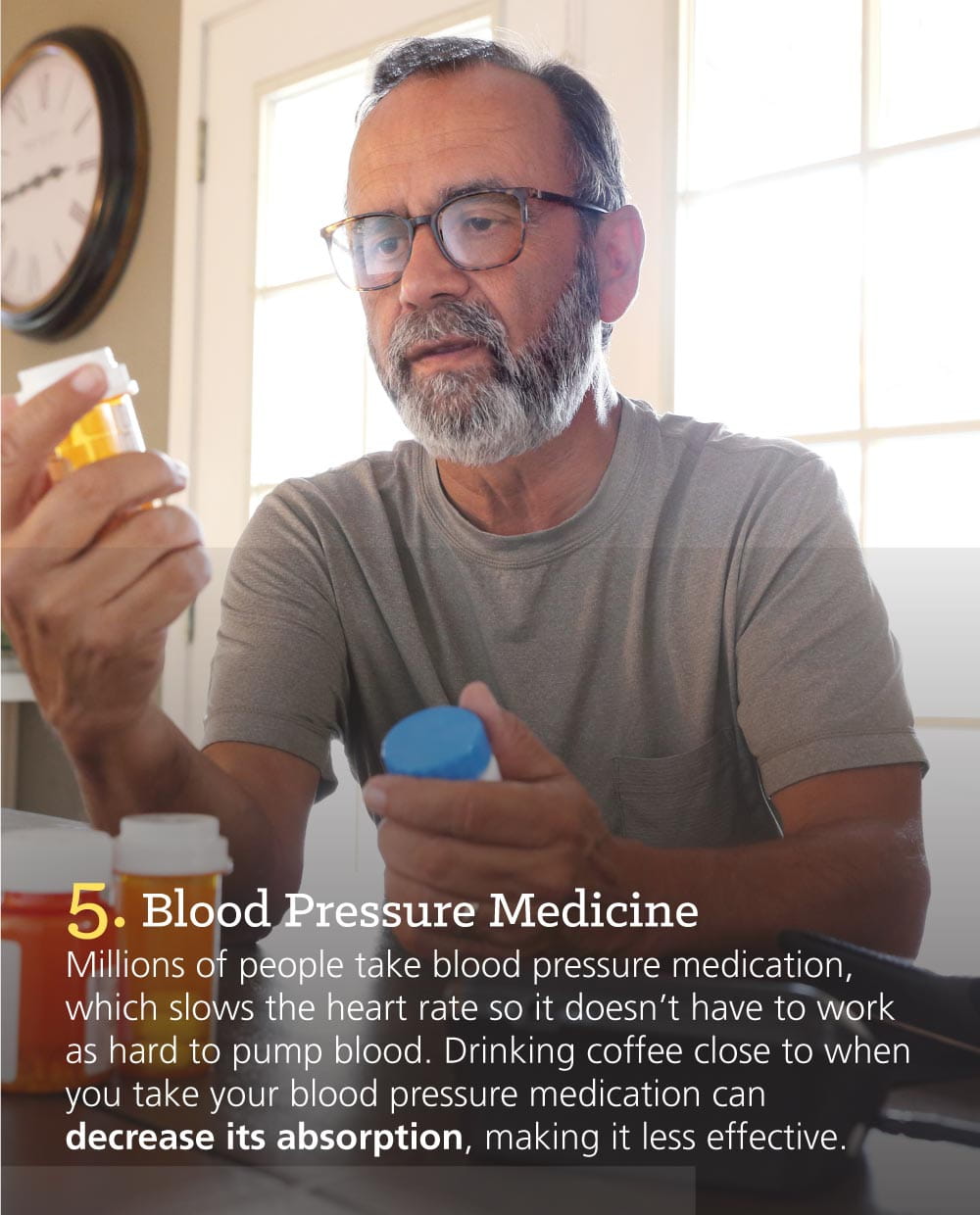 Infographic: 9 Medications That Don’t Mix Well With Coffee: Blood Pressure Medicine