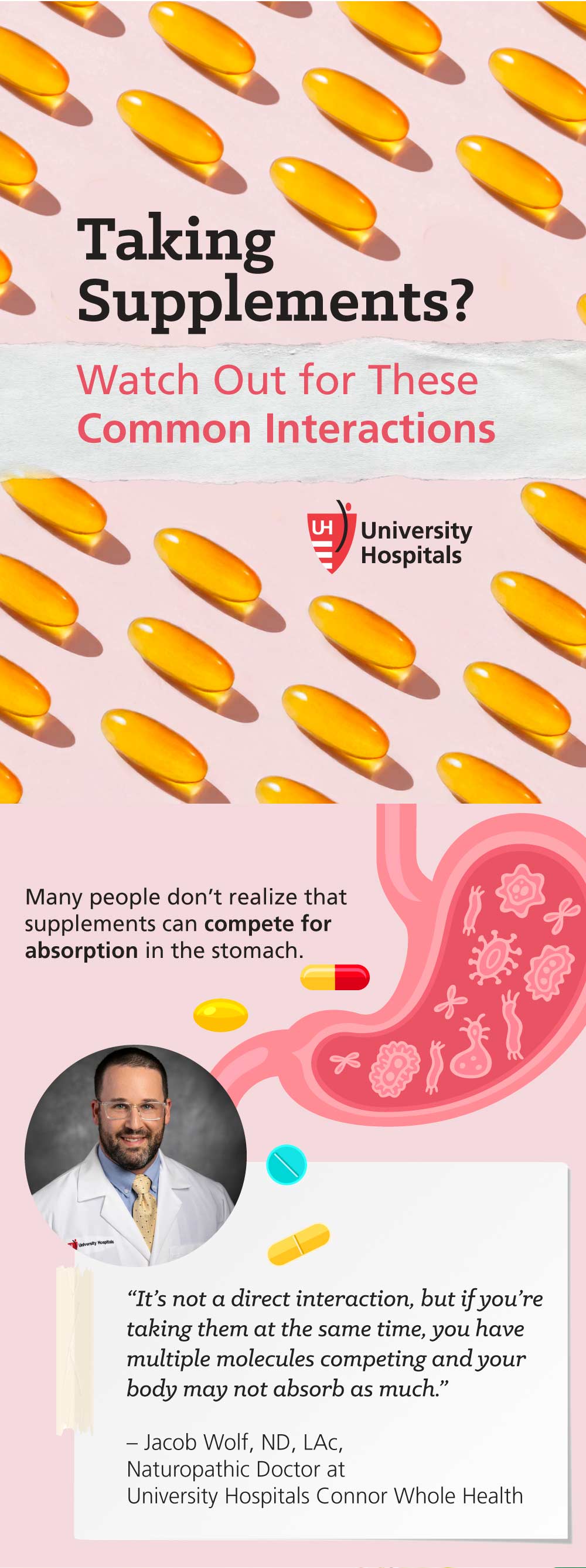 Infographic: Taking Supplements? Watch Out for These Common Interactions