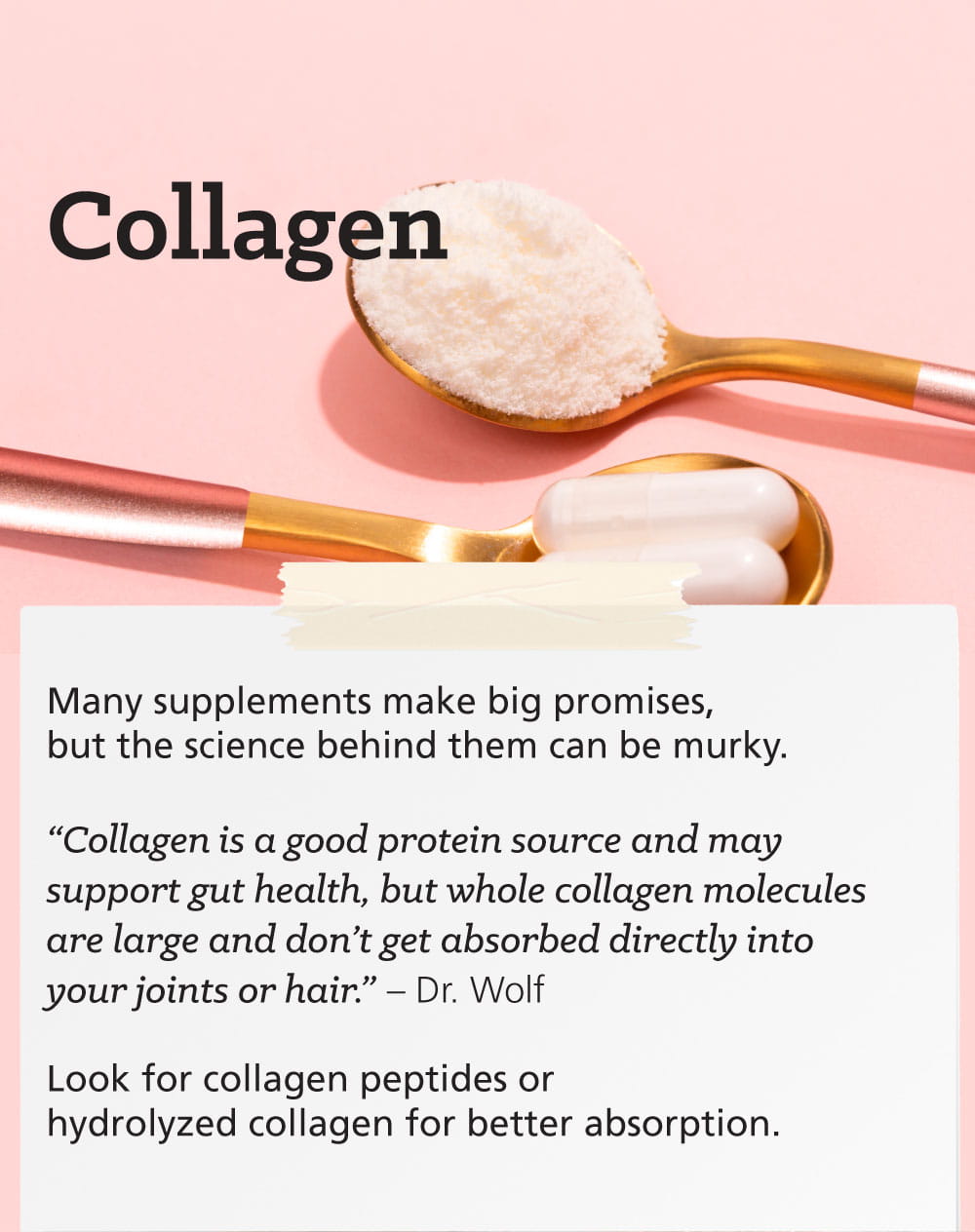 Infographic: Taking Supplements? Watch Out for These Common Interactions: Collagen
