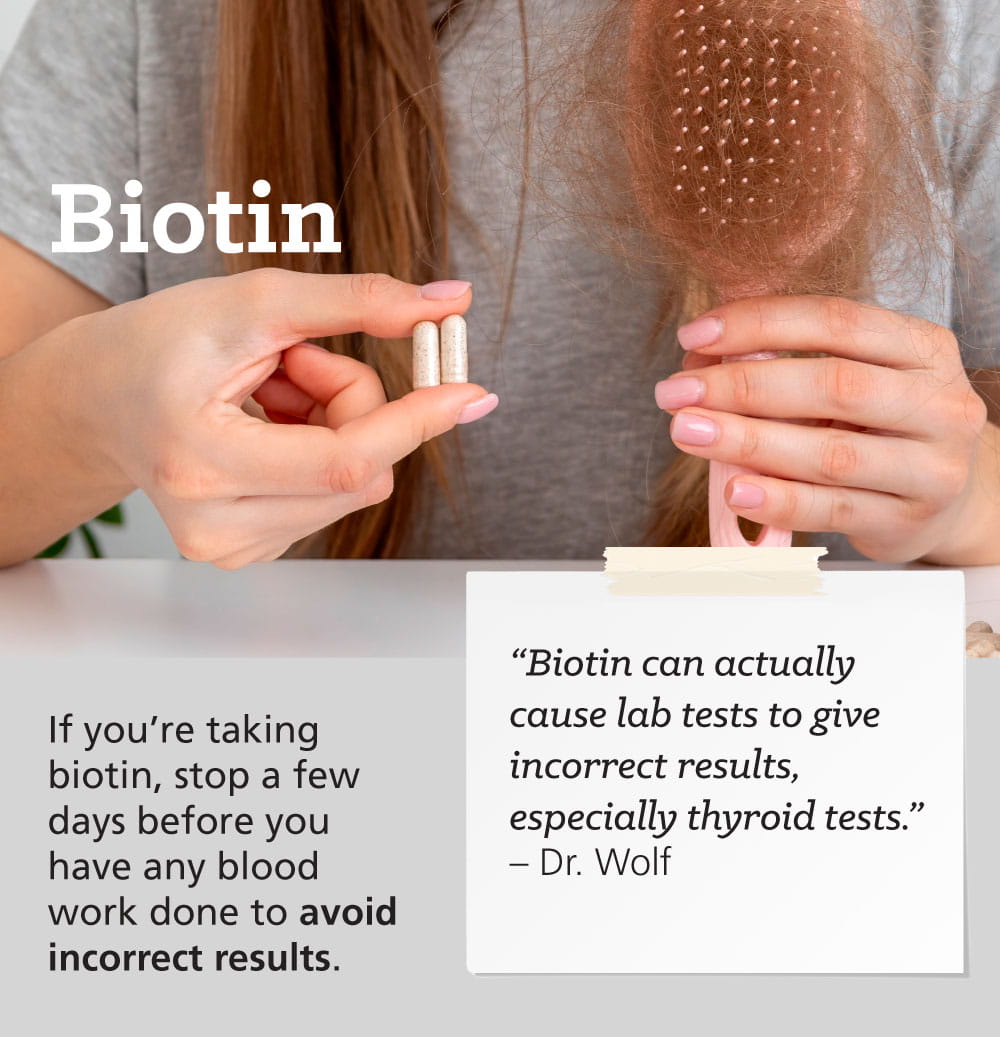 Infographic: Taking Supplements? Watch Out for These Common Interactions: Biotin