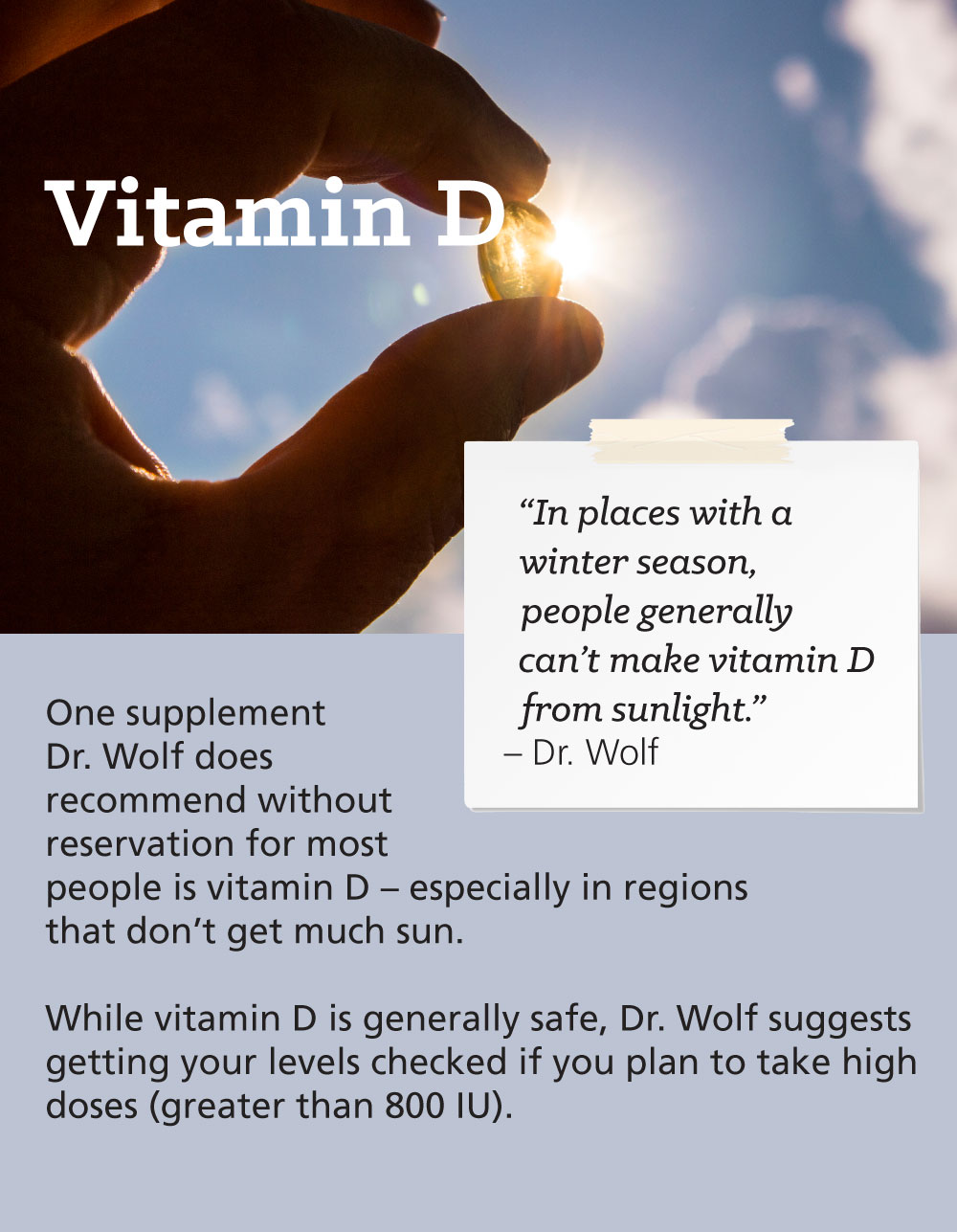 Infographic: Taking Supplements? Watch Out for These Common Interactions: Vitamin D