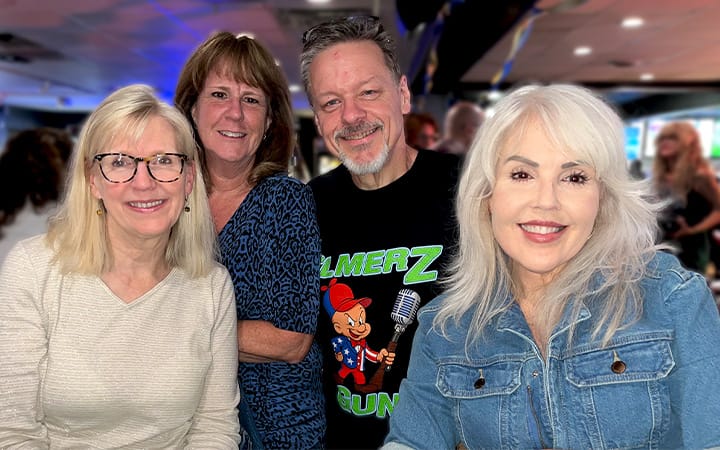 Judith Mackall, MD, cardiac electrophysiologist; Charlotte Holcomb, RN (retired); Joe Gielink; Diane Donato, RN, nurse navigator