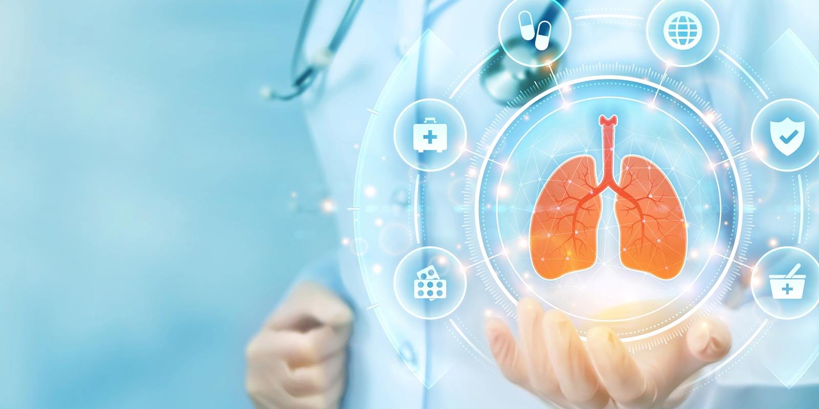 Pulmonology medicine concept illustration