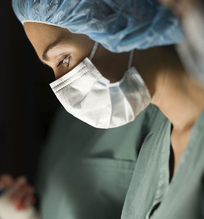 Getty image physician in mask