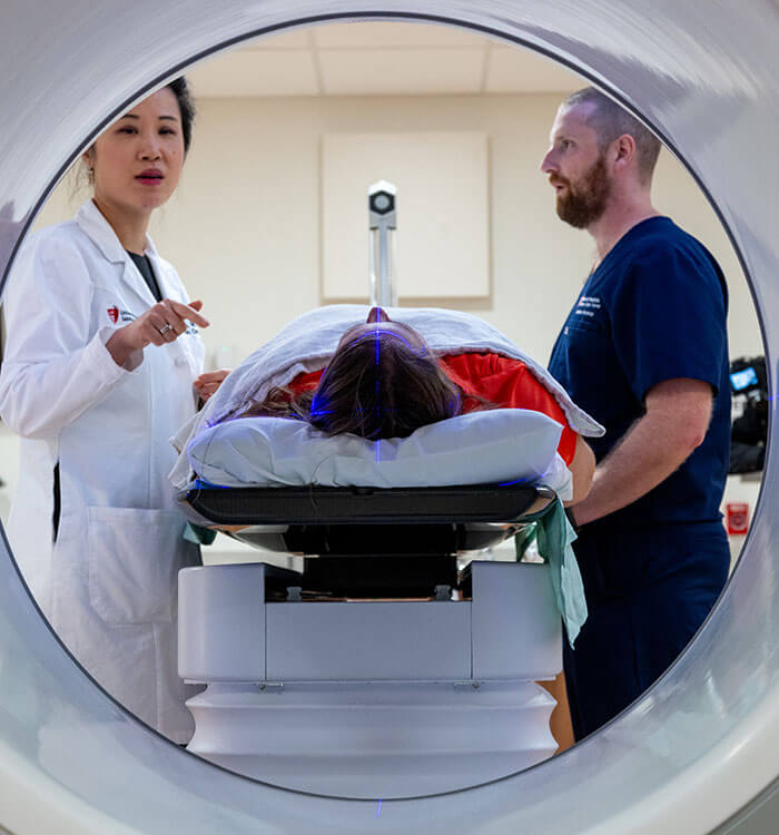 Varian Ethos image with patient