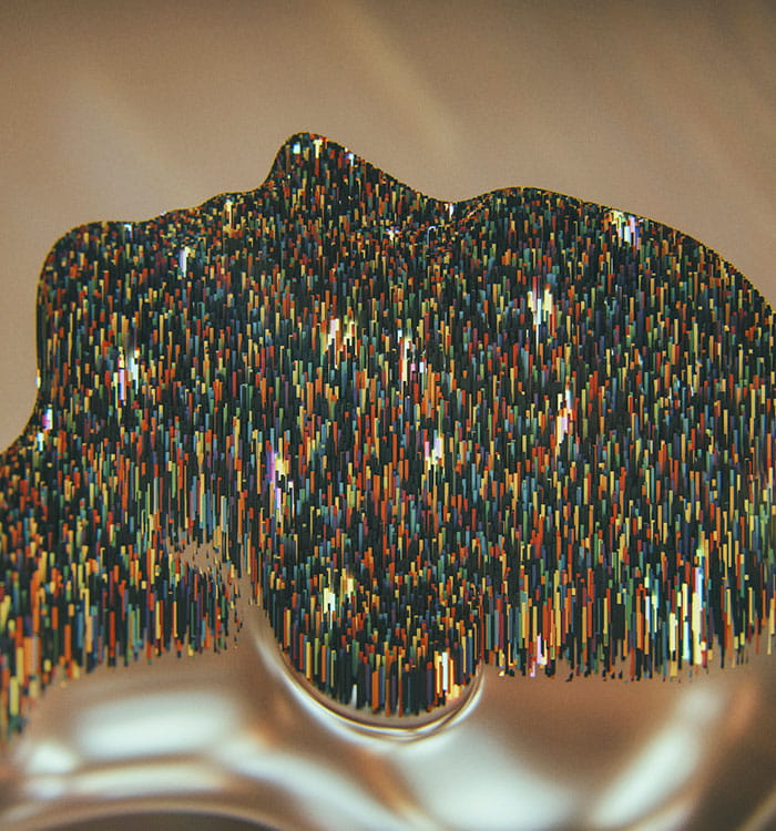 Illustration of head depicting high tech sleep medicine.