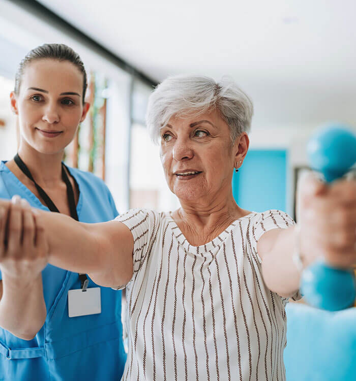 Getty image of patient during rehab