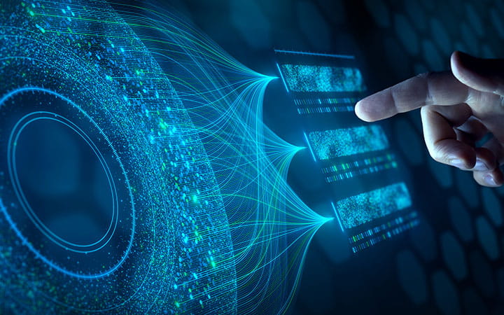 Illustration of using AI for medical data mining. 