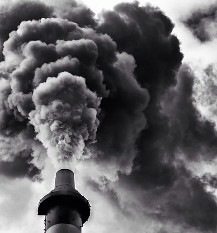 Manufacturing air pollution.