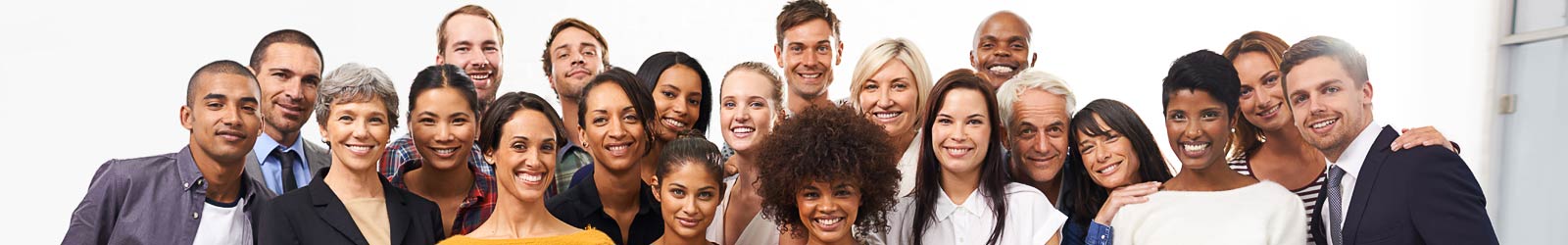 A diverse group of people