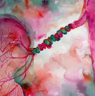 abstract, colorful illustration of fibromuscular dysplasia