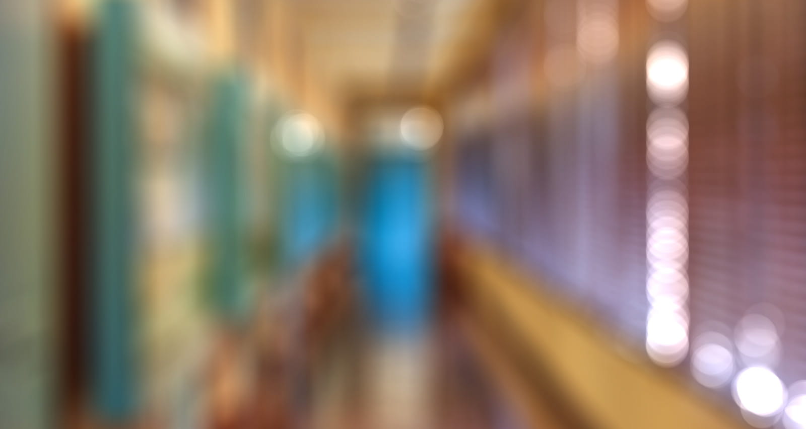 Blurred background of hallway
