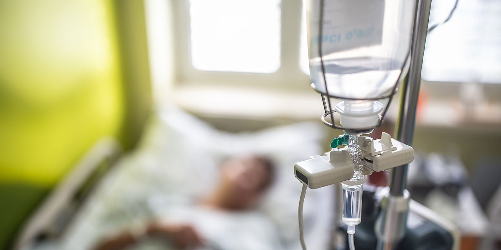 Drip infusion of a patient in an infusion facility