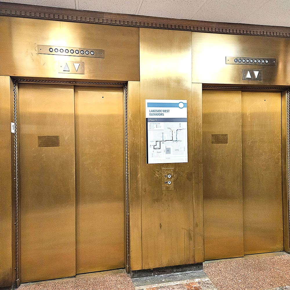 Exterior of Elevator 2, Lakeside Building