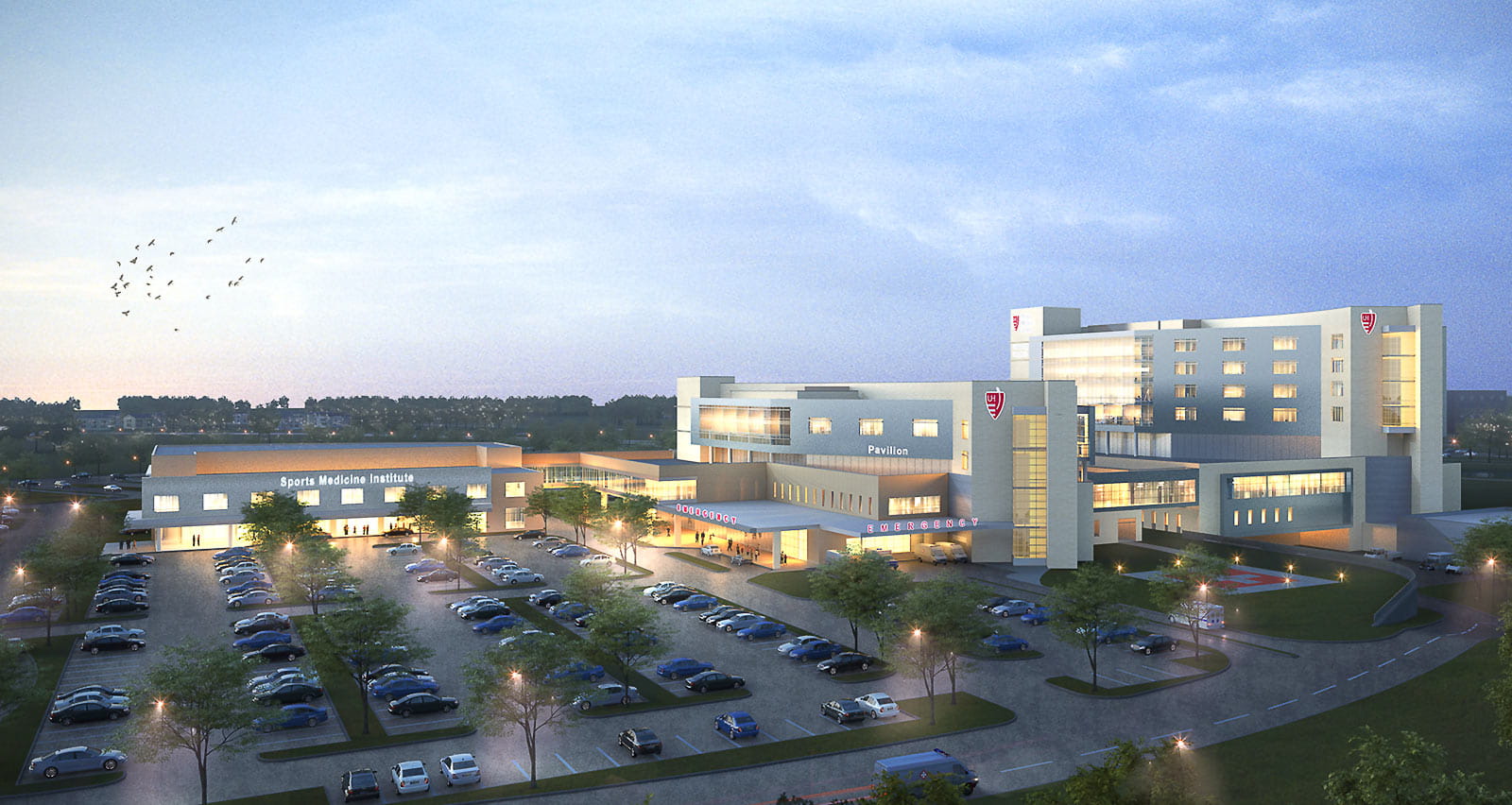 Architect's rendering of the UH Ahuja Phase 2 expansion