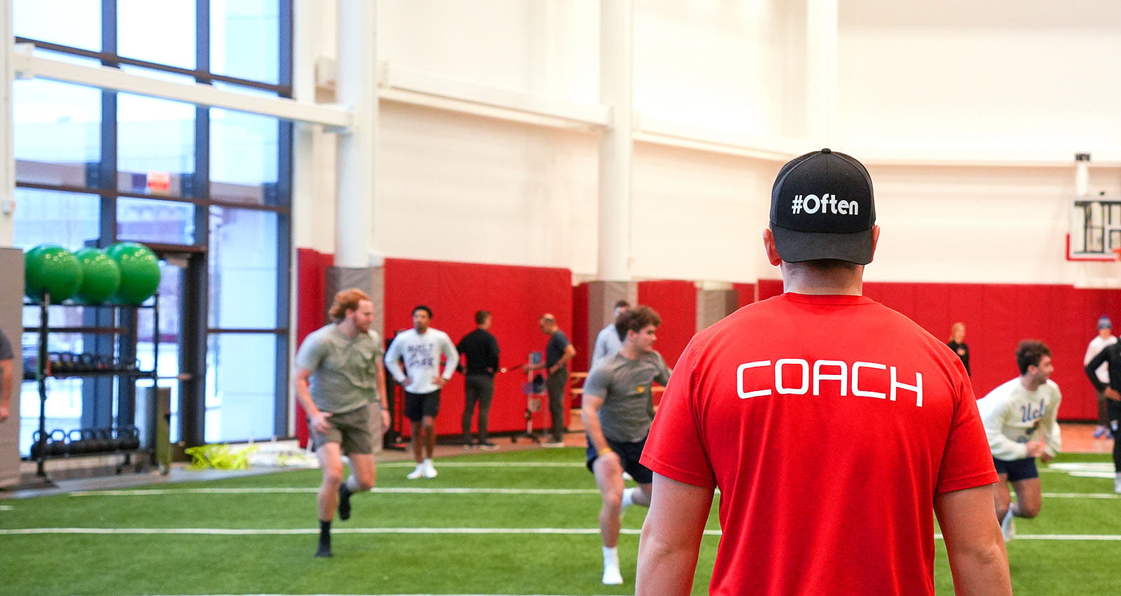 A football training session at UH Drusinsky Sports Medicine Institute