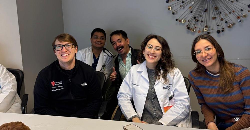 fellows in the break room