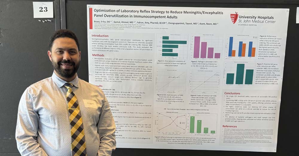resident poster presentation at research day