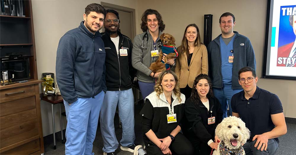 morale week group of residents with pets