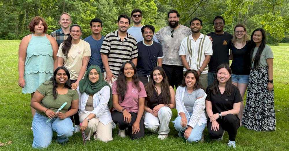 welcome event - group of residents