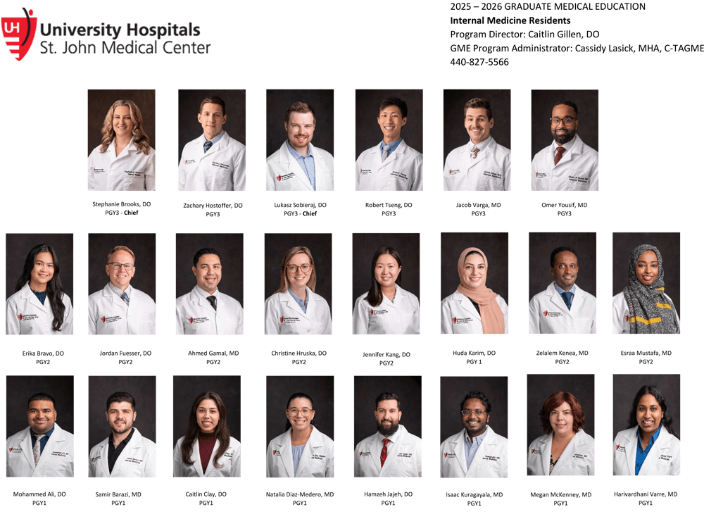 UH St. John Medical Center Internal Medicine Residents