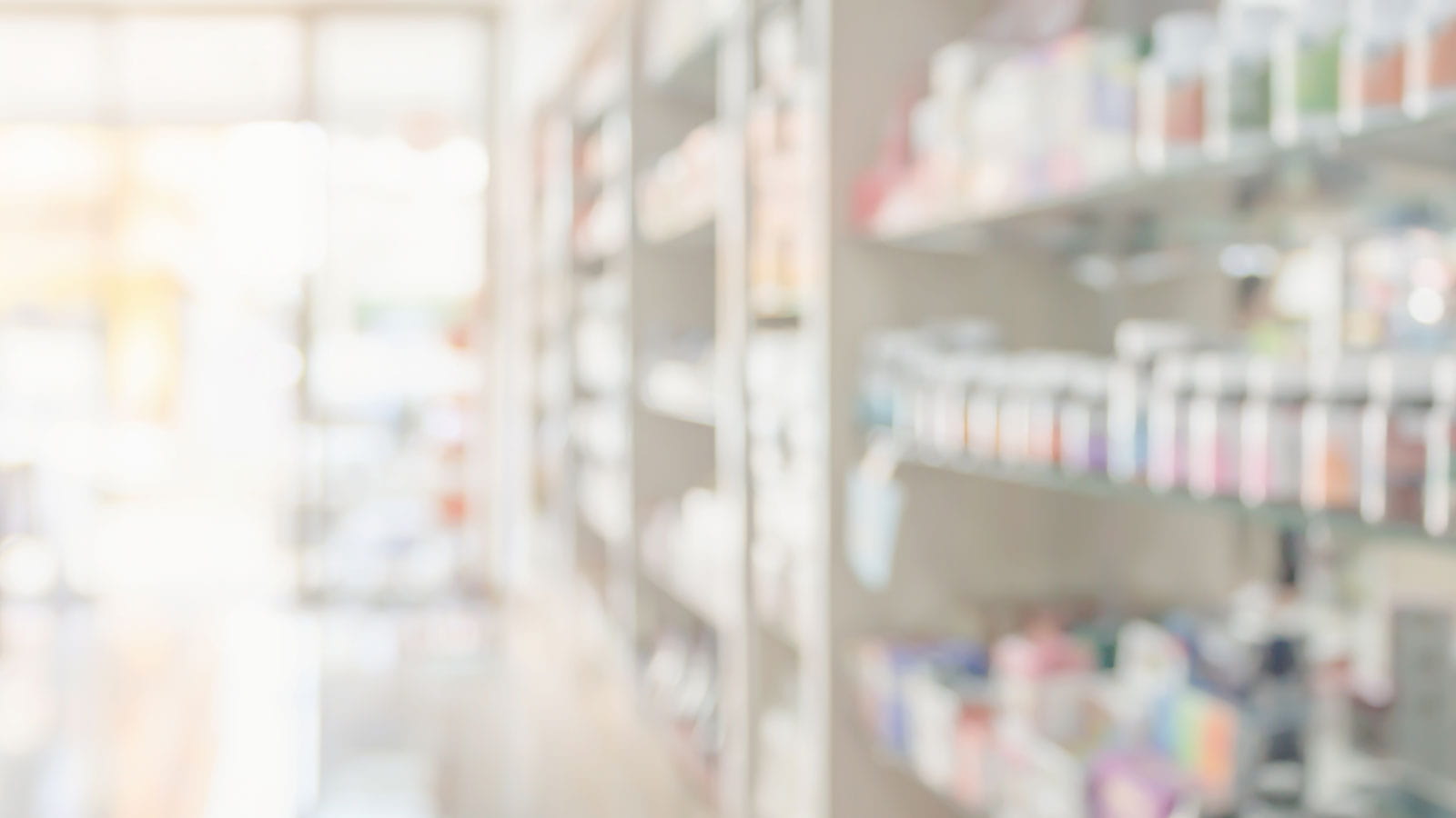 pharmacy shelves