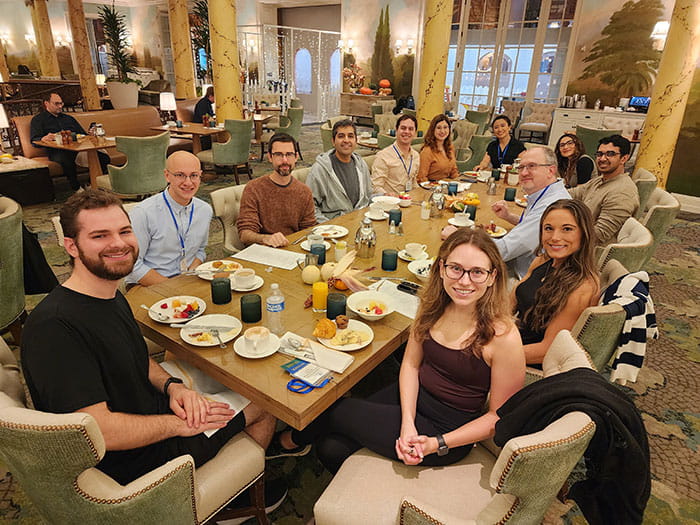 AAAP 2025 dinner with fellows and faculty