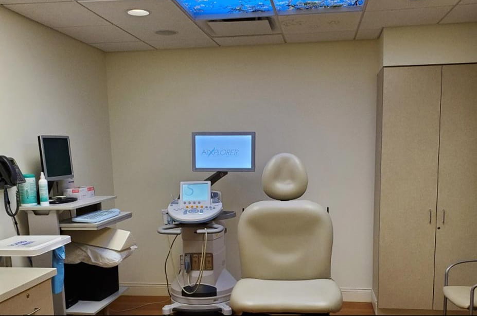 Breen Breast Center ultrasound room