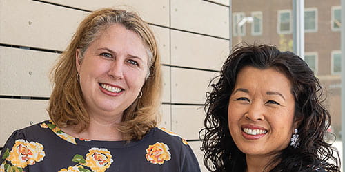  Angie Truesdale (left) and Celina Cunanan