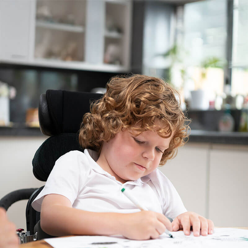 boy in wheelchair
