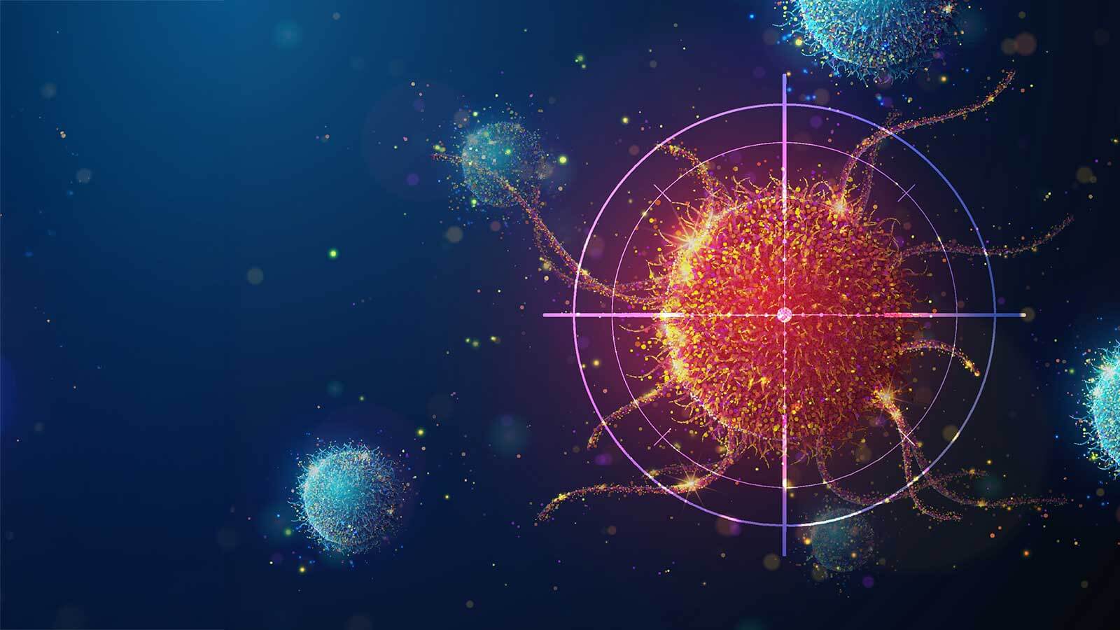 illustration of targeting cancer cells