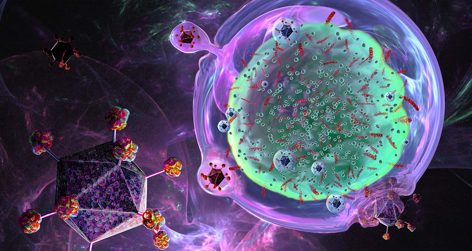 Illustration of CAR T cell immunotherapy