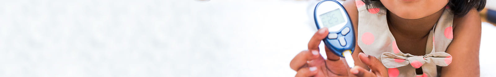 Little Girl with Type I Diabetes