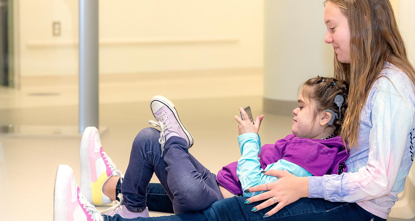 Two young patients visit the Pediatric Cardiac Intensive Care Unit at UH Rainbow Babies & Children's