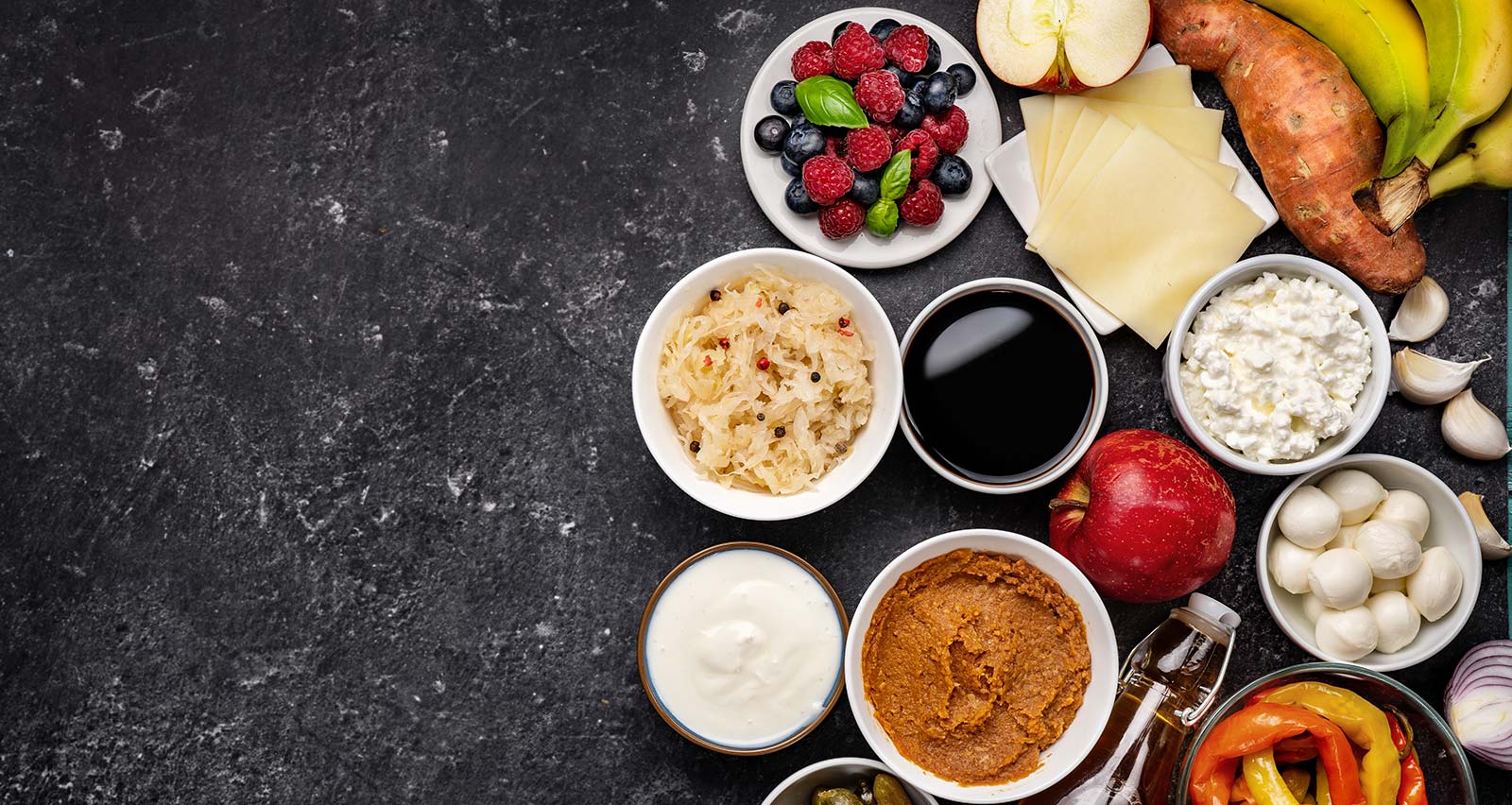 Fermented foods, probiotic and prebiotic products healthy for strong immunity and human microbiome