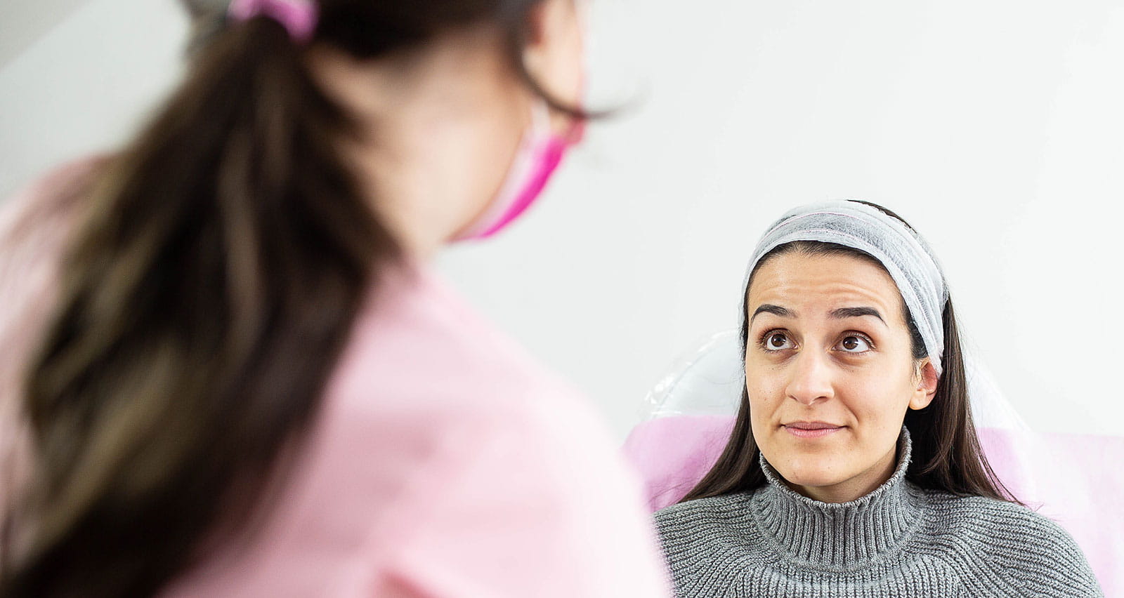 A facial plastics consultation