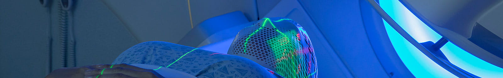 Woman Receiving Radiation Therapy Treatments for Head & Neck Cancer