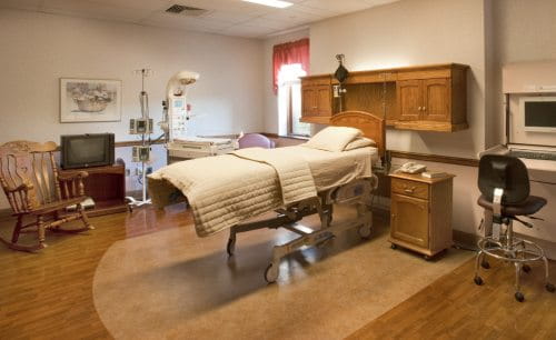 Labor and delivery room at UH Cleveland Medical Center