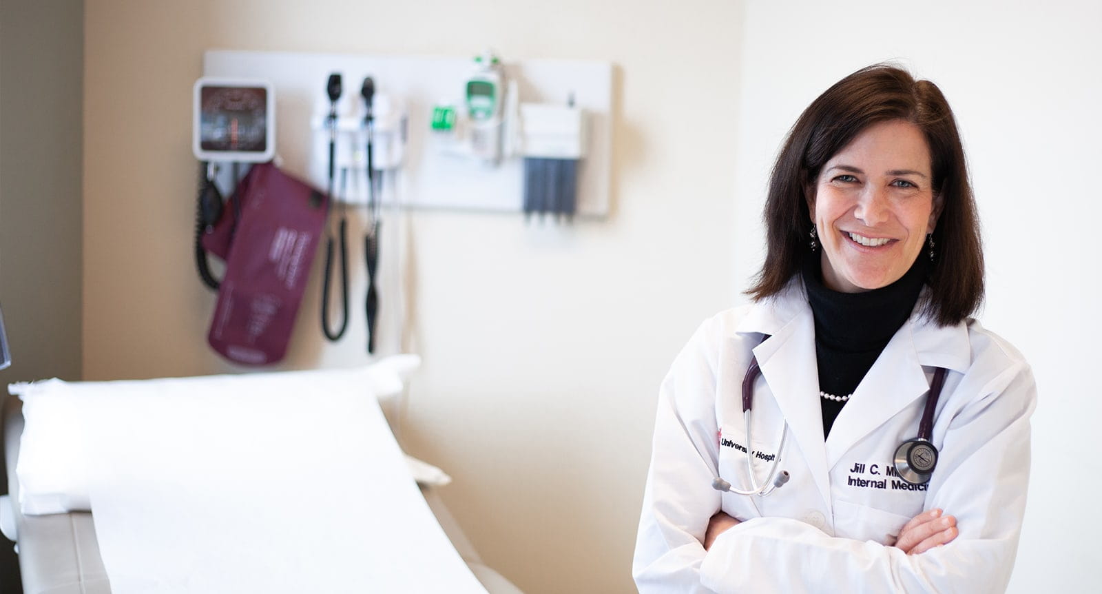 Dr. Janet Miller in patient room.